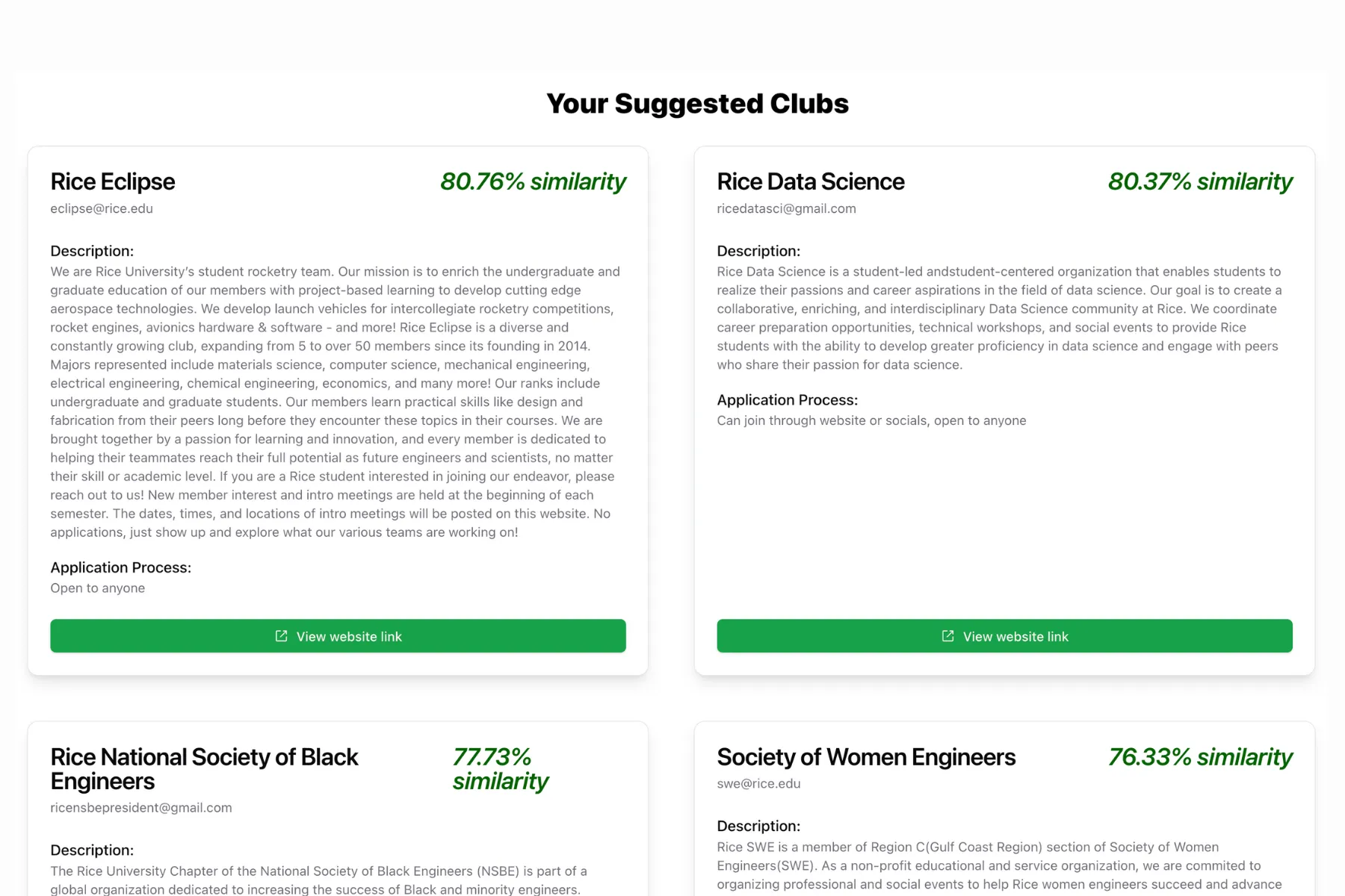 HootPlanner Club Discovery